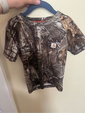 Carhartt Kids Camo Pocket Tee - Brown Green Gray